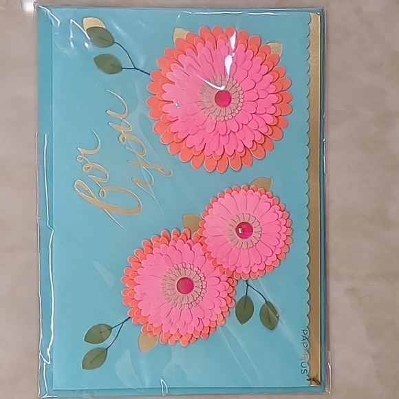 Papyrus Other - Papyrus Blank Flower "For You" Card